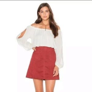 “SANCTUARY” Faux Suede Serina Mini Skirt